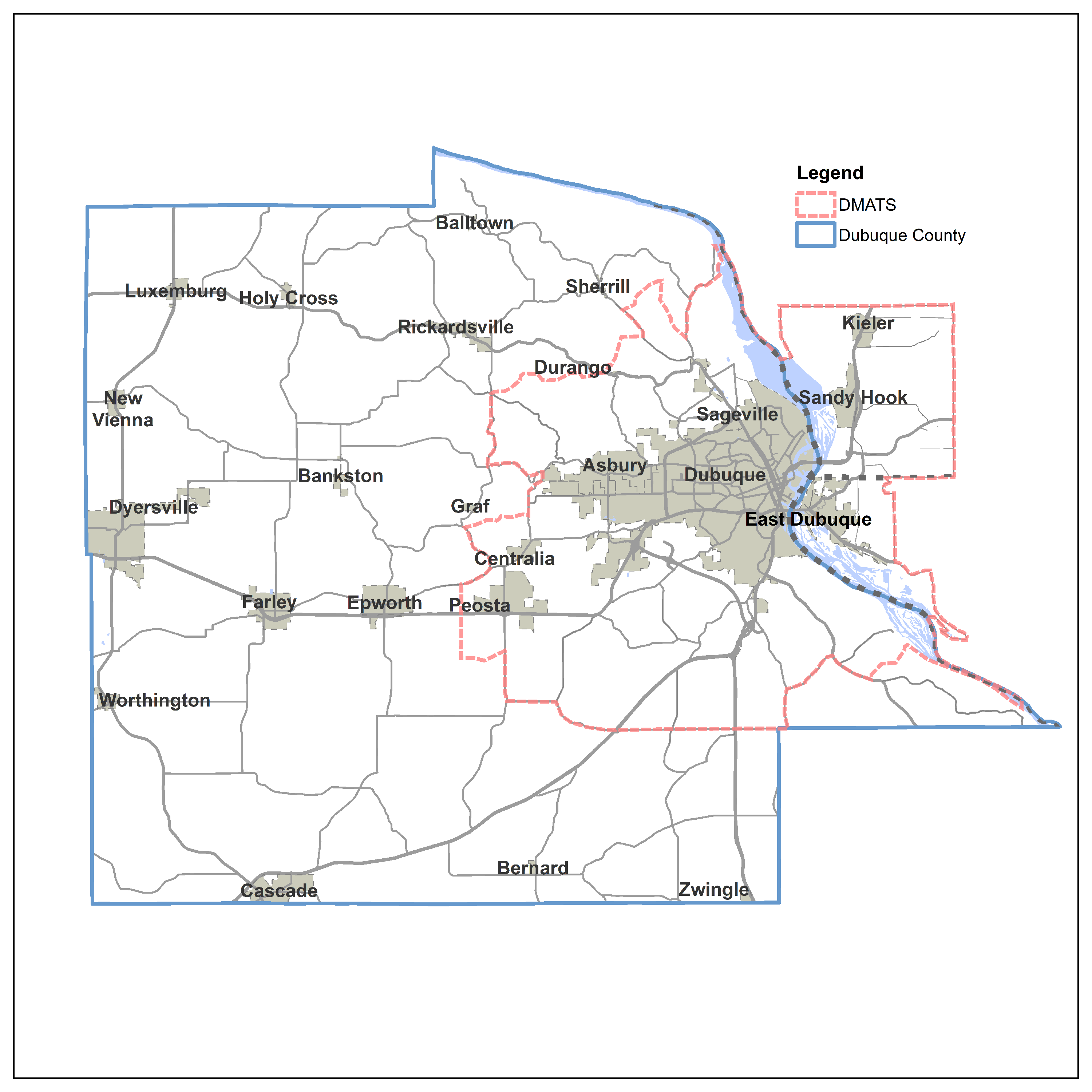 Dubuque Co DMATS Study Area